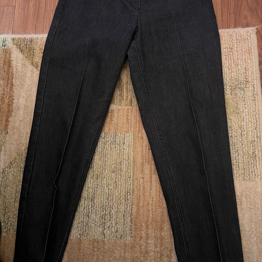 MULTIPLES SLIM-SATION DARK CHARCOAL ANKLE PULL ON PANTS TUMMY CONTROL
SIZE 8